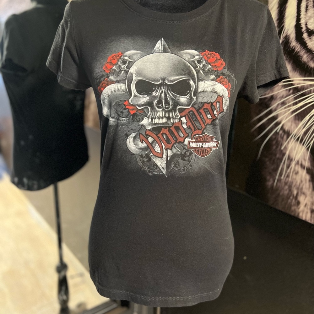 ❤️🖤NWOT- HARLEY DAVIDSON VOO DOO NEW ORLEANS SHIRT SZ M ❤️🖤 - Picture 4 of 6